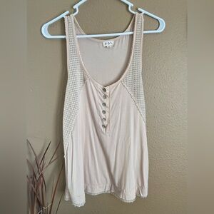 Womens Pale Pink/Peach Tank Top Size Small